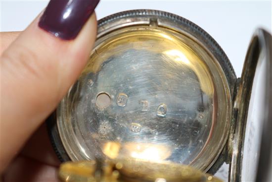 Two silver pocket watches including 19th century by Clemonts, London.